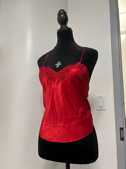 Vintage 1980's Victoria's Secret Red Vest - size (S)